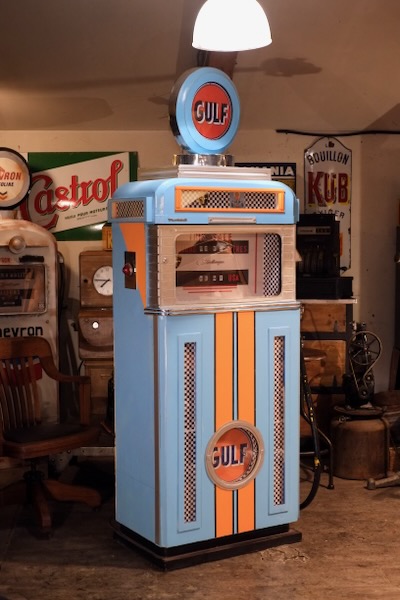 pompe a essence ancienne GULF vintage